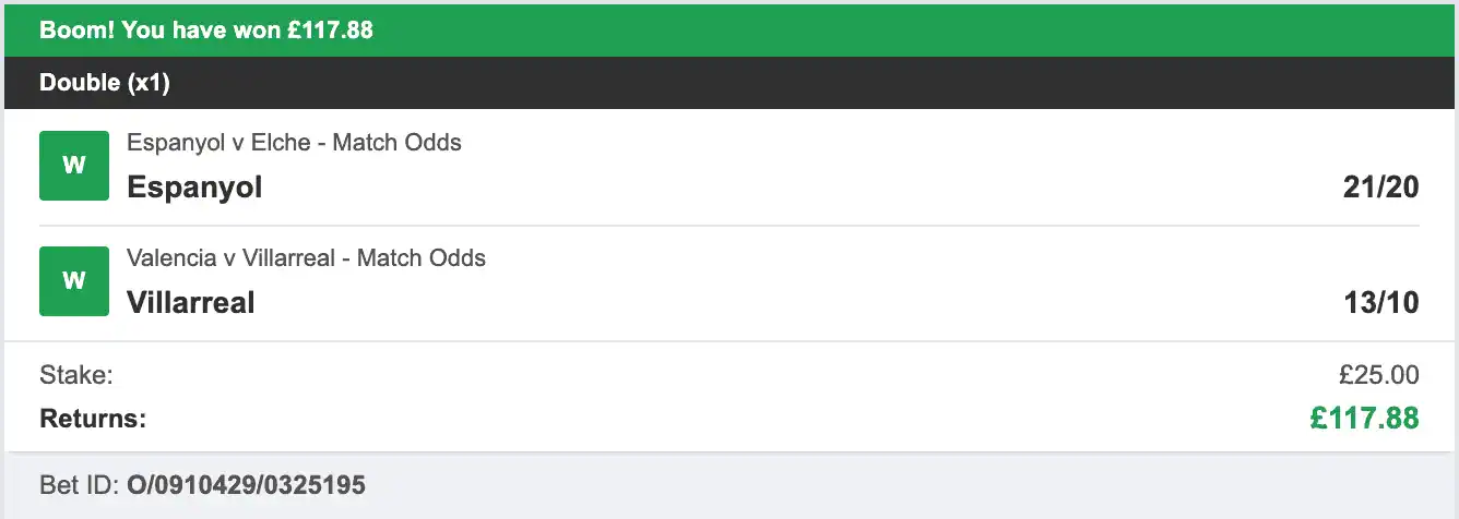 La Liga Selector - Winner Double - 2025-11-26