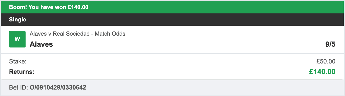 La Liga Selector - Winner 3 - 2025-12-07