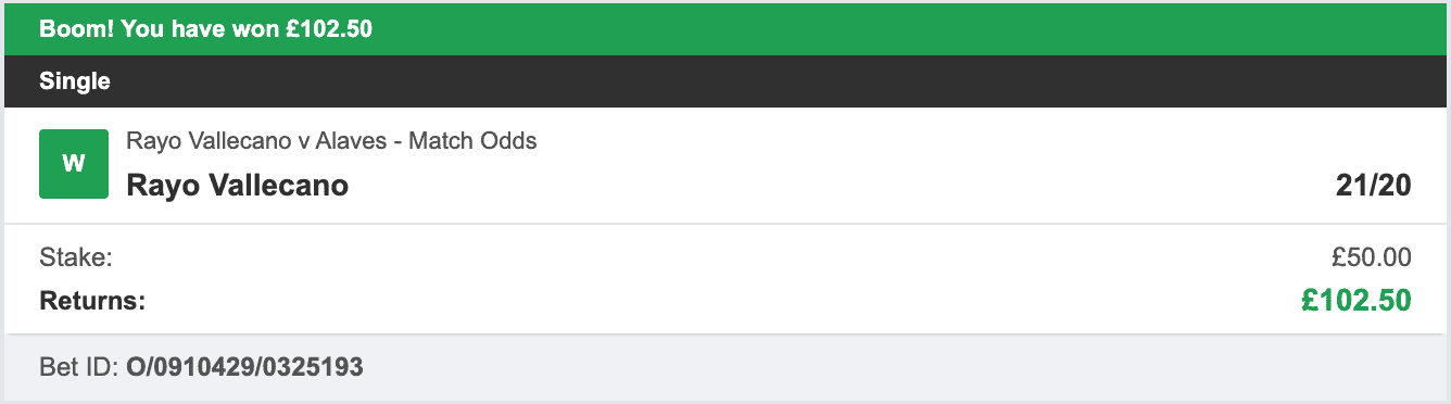 La Liga Selector - Winner 5 - 2025-11-26